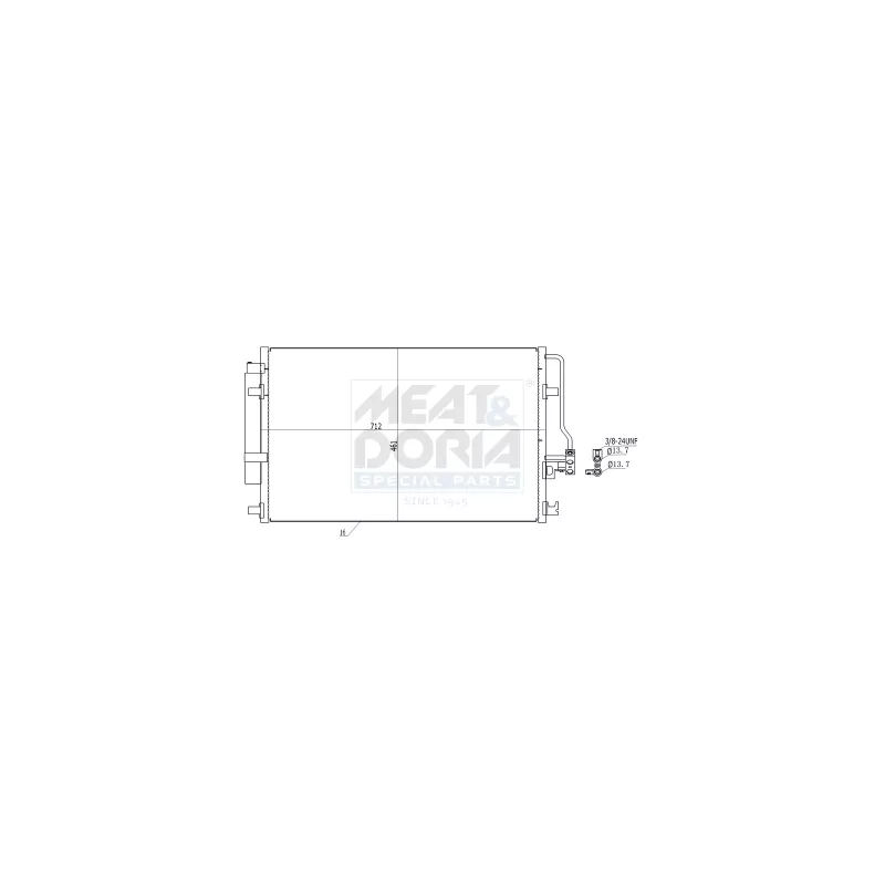 Condenseur, climatisation MEAT & DORIA 991117