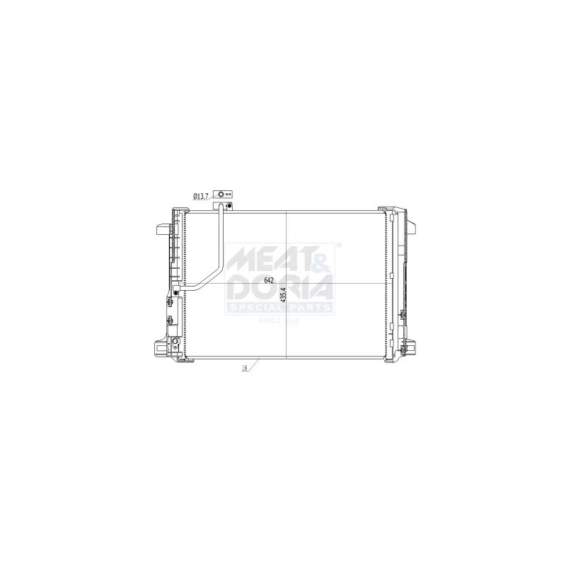 Condenseur, climatisation MEAT & DORIA 991118
