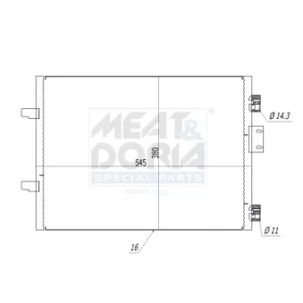 Condenseur, climatisation MEAT & DORIA