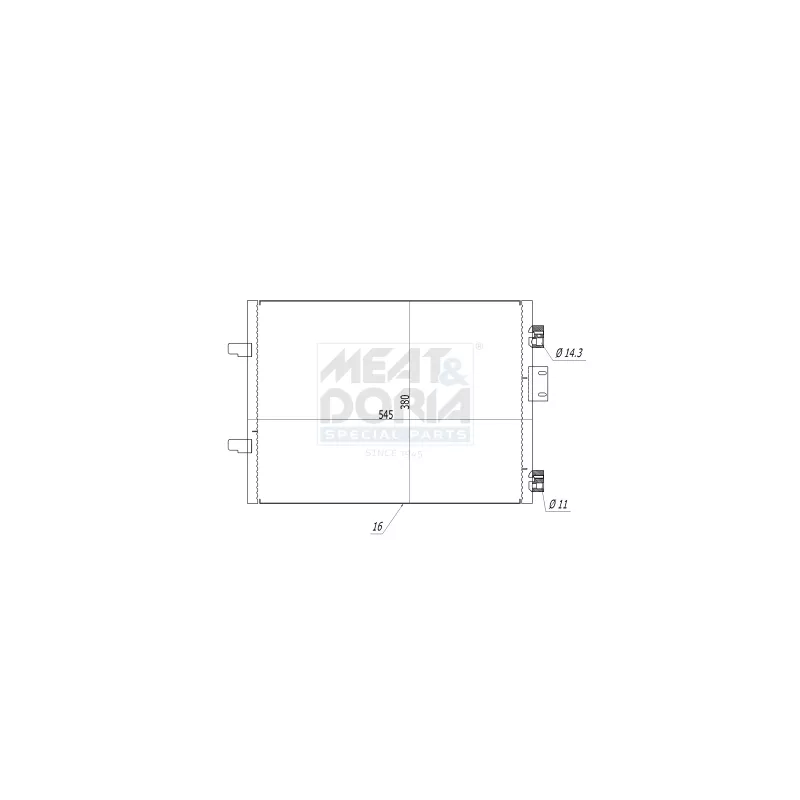Condenseur, climatisation MEAT & DORIA 991120