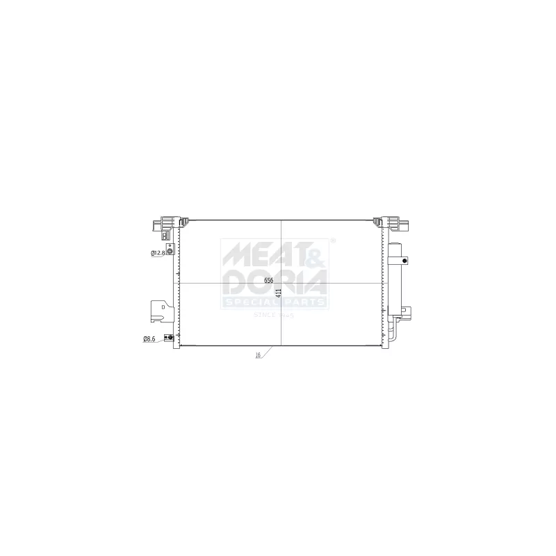 Condenseur, climatisation MEAT & DORIA 991121
