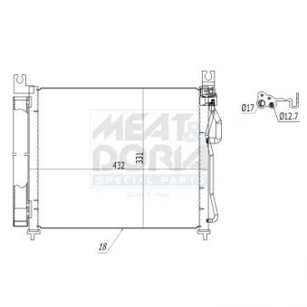 Condenseur, climatisation MEAT & DORIA