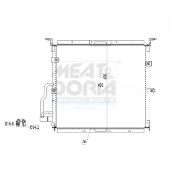Condenseur, climatisation MEAT & DORIA