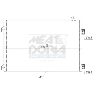 Condenseur, climatisation MEAT & DORIA