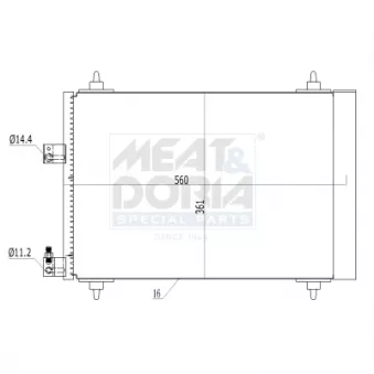 Condenseur, climatisation MEAT & DORIA