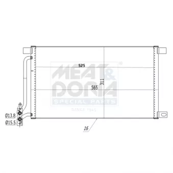 Condenseur, climatisation MEAT & DORIA