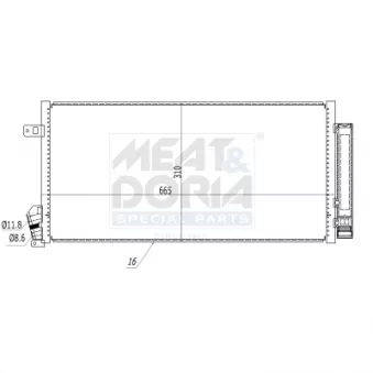 Condenseur, climatisation MEAT & DORIA