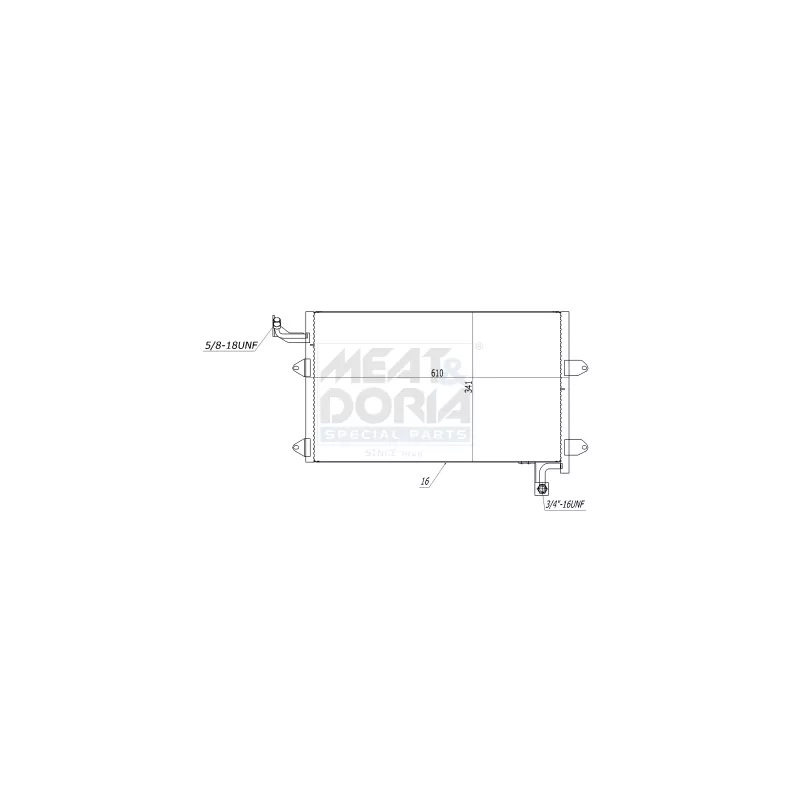Condenseur, climatisation MEAT & DORIA 991145