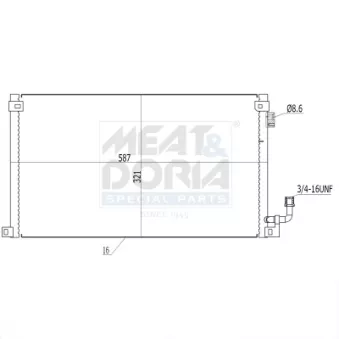 Condenseur, climatisation MEAT & DORIA