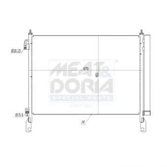 Condenseur, climatisation MEAT & DORIA