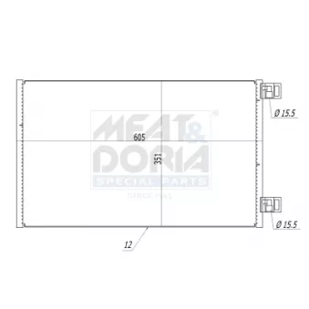 Condenseur, climatisation MEAT & DORIA