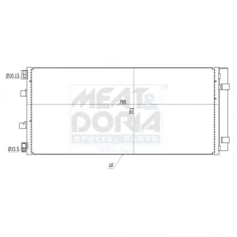 Condenseur, climatisation MEAT & DORIA