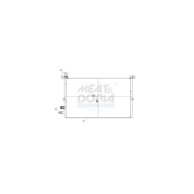 Condenseur, climatisation MEAT & DORIA 991168