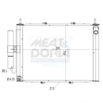 Condenseur, climatisation MEAT & DORIA