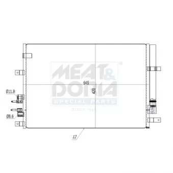 Condenseur, climatisation MEAT & DORIA