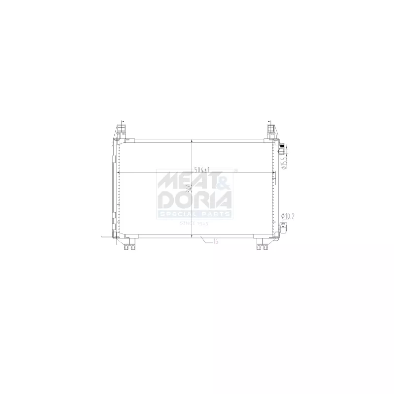 Condenseur, climatisation MEAT & DORIA 991188