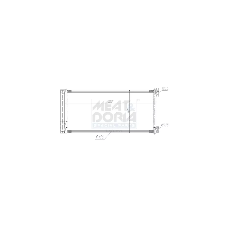 Condenseur, climatisation MEAT & DORIA 991193