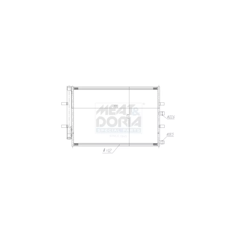 Condenseur, climatisation MEAT & DORIA 991194