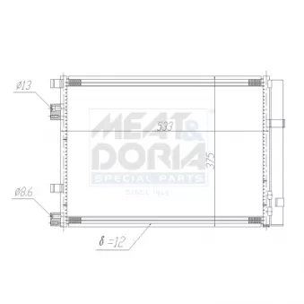 Condenseur, climatisation MEAT & DORIA