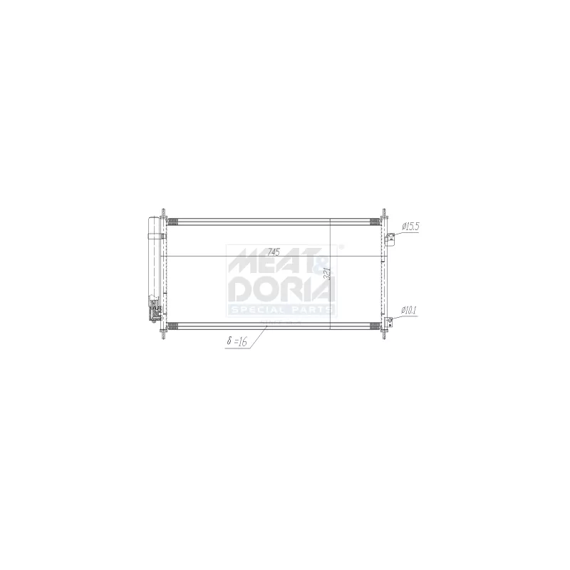 Condenseur, climatisation MEAT & DORIA 991202