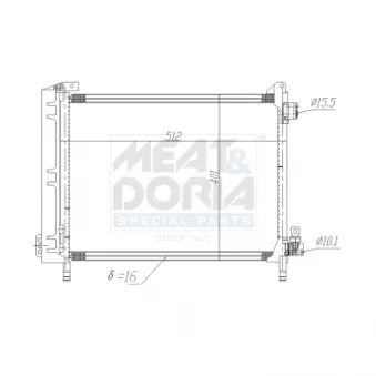 Condenseur, climatisation MEAT & DORIA