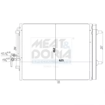 Condenseur, climatisation MEAT & DORIA