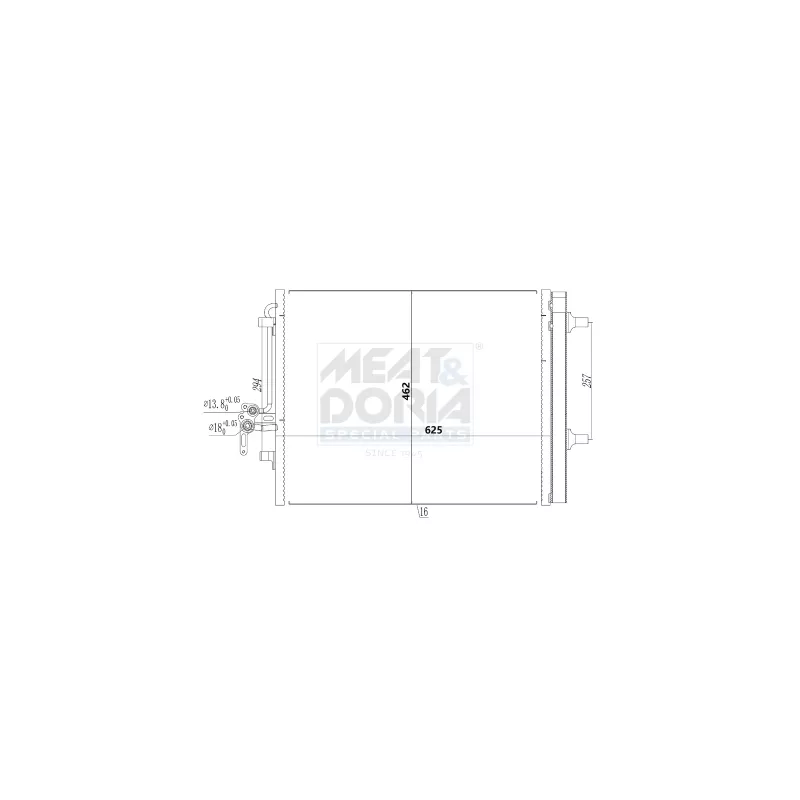 Condenseur, climatisation MEAT & DORIA 991212