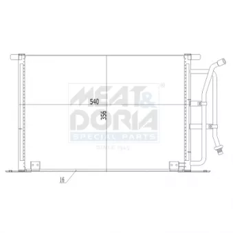 Condenseur, climatisation MEAT & DORIA