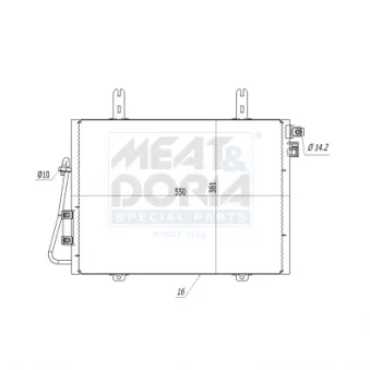 Condenseur, climatisation MEAT & DORIA