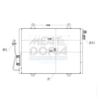 Condenseur, climatisation MEAT & DORIA