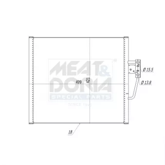 Condenseur, climatisation MEAT & DORIA