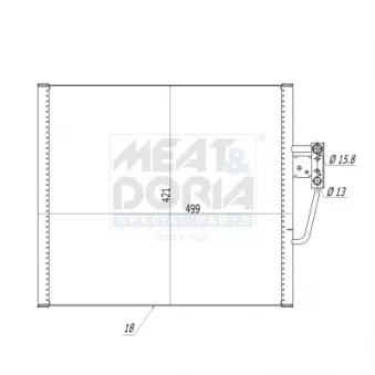 Condenseur, climatisation MEAT & DORIA