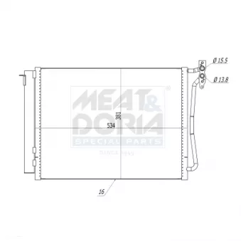 Condenseur, climatisation MEAT & DORIA