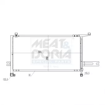Condenseur, climatisation MEAT & DORIA