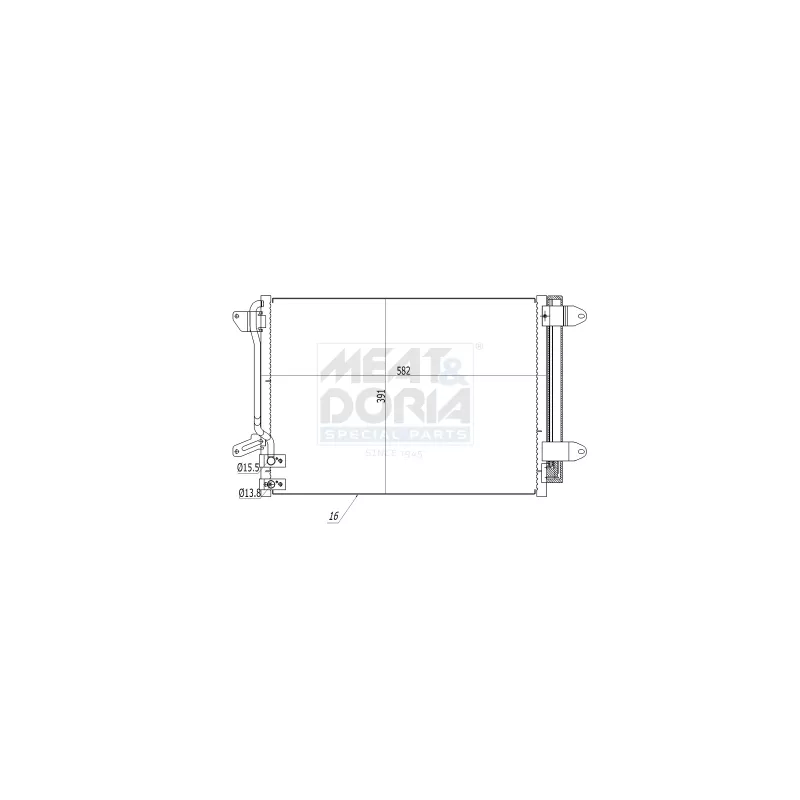 Condenseur, climatisation MEAT & DORIA 991253