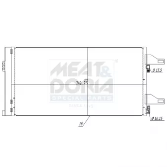 Condenseur, climatisation MEAT & DORIA