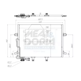Condenseur, climatisation MEAT & DORIA