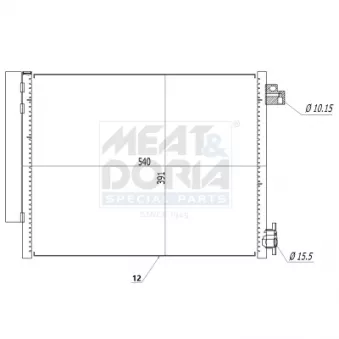 Condenseur, climatisation MEAT & DORIA