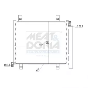 Condenseur, climatisation MEAT & DORIA