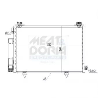 Condenseur, climatisation MEAT & DORIA
