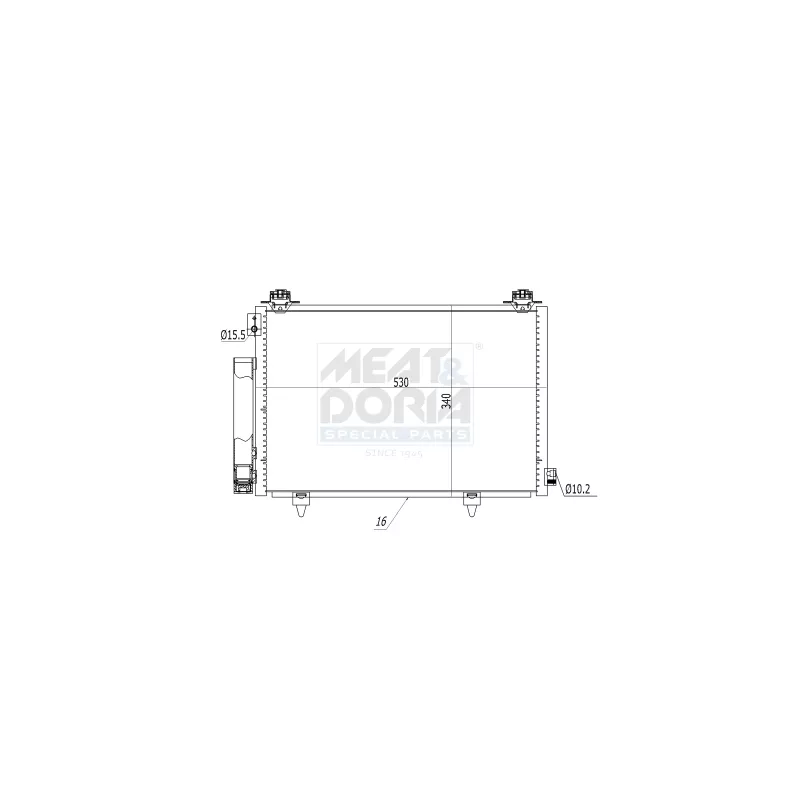 Condenseur, climatisation MEAT & DORIA 991267