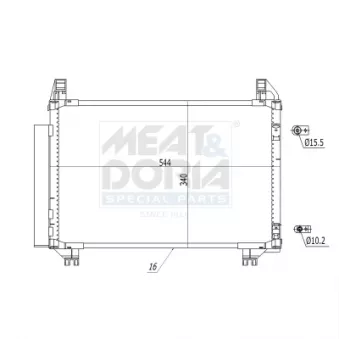 Condenseur, climatisation MEAT & DORIA