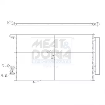 Condenseur, climatisation MEAT & DORIA