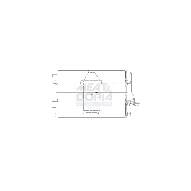 Condenseur, climatisation MEAT & DORIA 991296