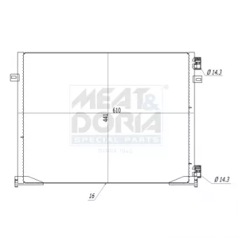 Condenseur, climatisation MEAT & DORIA