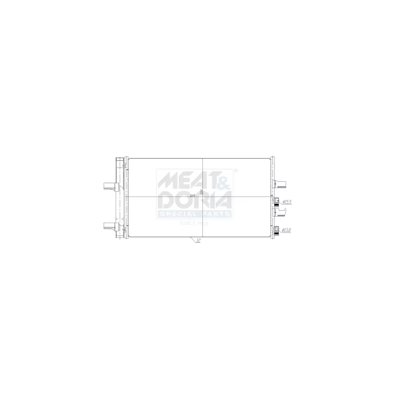 Condenseur, climatisation MEAT & DORIA 991299