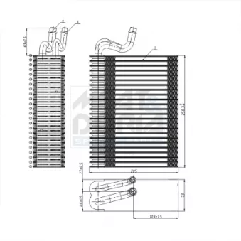 Évaporateur climatisation MEAT & DORIA