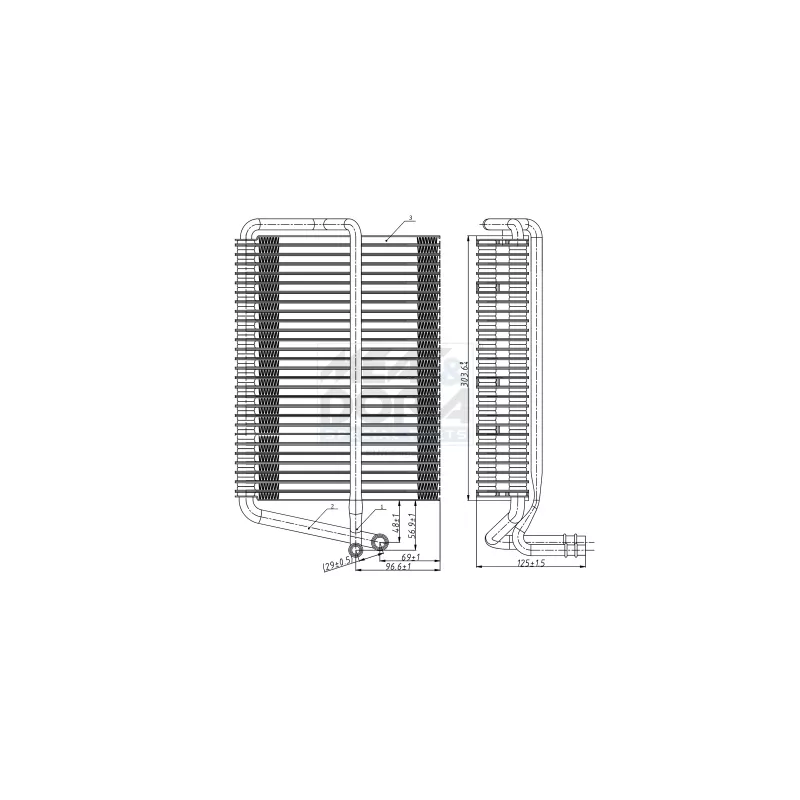 Évaporateur climatisation MEAT & DORIA 997012