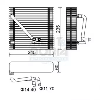 Évaporateur climatisation MEAT & DORIA