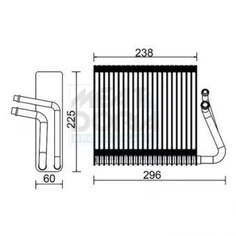 Évaporateur climatisation MEAT & DORIA